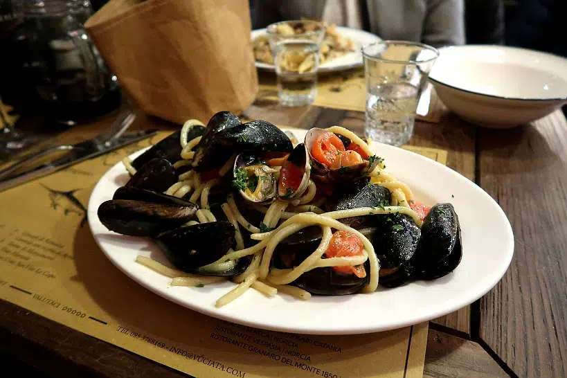Pasta with Clams La Vuciata by Authentic Food Quest