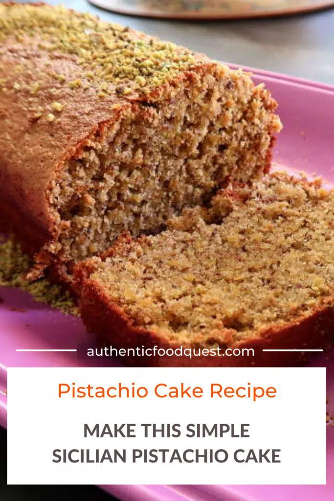 Pinterest Italian Pistachio Torte Recipe by Authentic Food Quest
