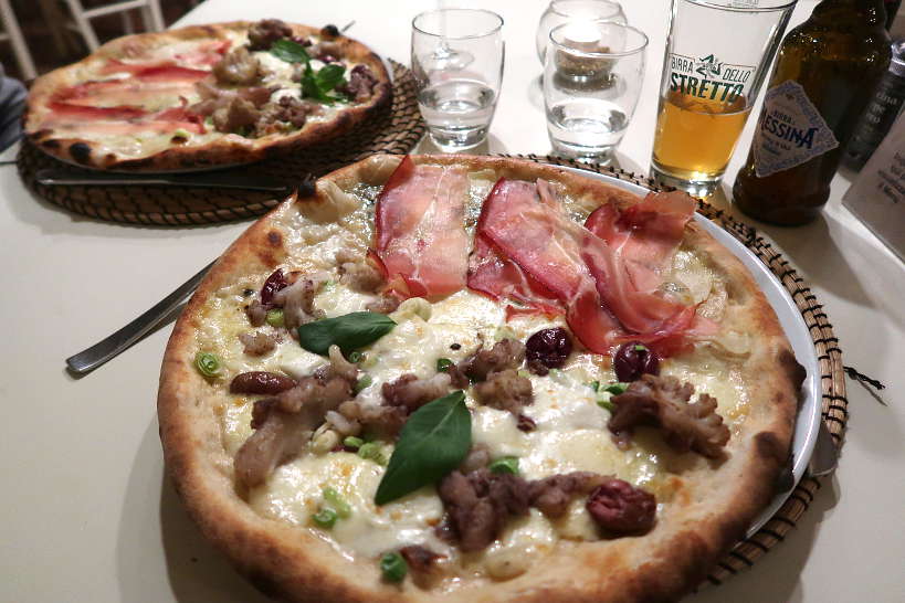 Pizzas at La Capannina Catania Restaurant by Authentic Food Quest