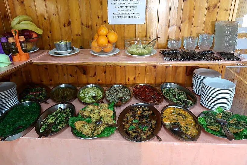 Starter Buffet at Trattoria Aldo Catania Restaurants by Authentic Food Quest
