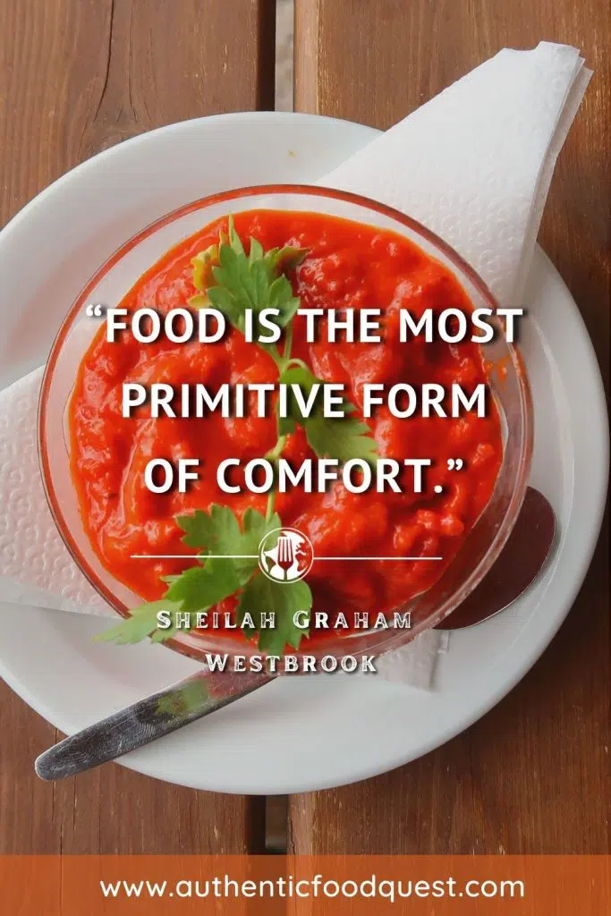 Comfort Food Quote Graham by Authentic Food Quest