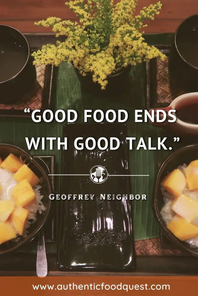 Good Food Quote G Neighbor by Authentic Food Quest