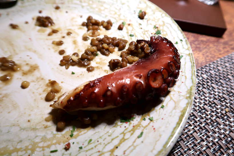 Octopus with lentils Anica Restaurant Palermo by Authentic Food Quest