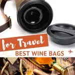Pinterest Leather Wine Bag for Travel by Authentic Food Quest