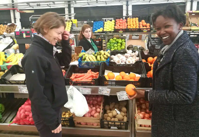 Claire and Rosemary Lisbon Food Market Visit Authentic Food Quest