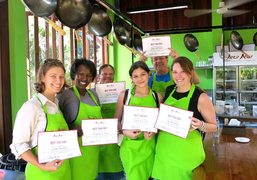 Claire and Rosemary Thai Cooking Class Chiang Mai Authentic Food Quest