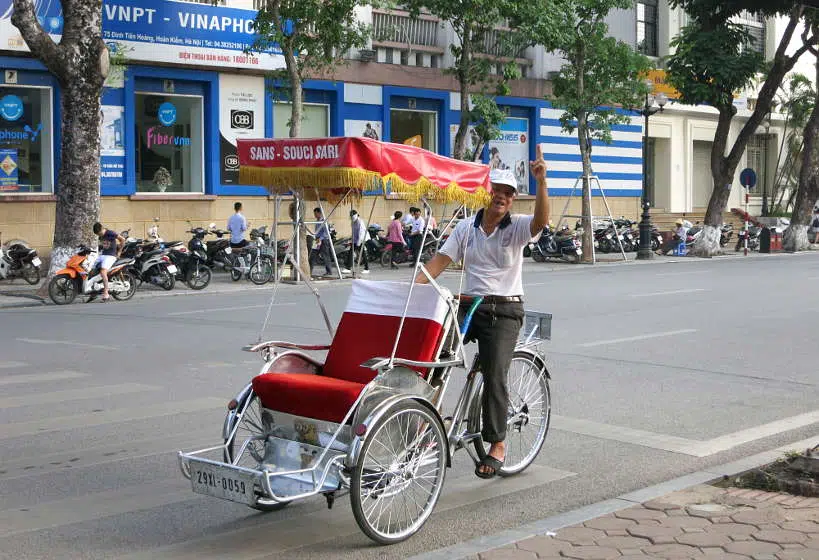 Cyclo Food Tour Hanoi Traditional Rickshaw by Authentic Food Quest