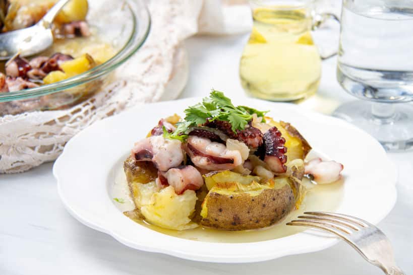 Polvo lagareiro Portuguese octopus and potatoes by Authentic Food Quest