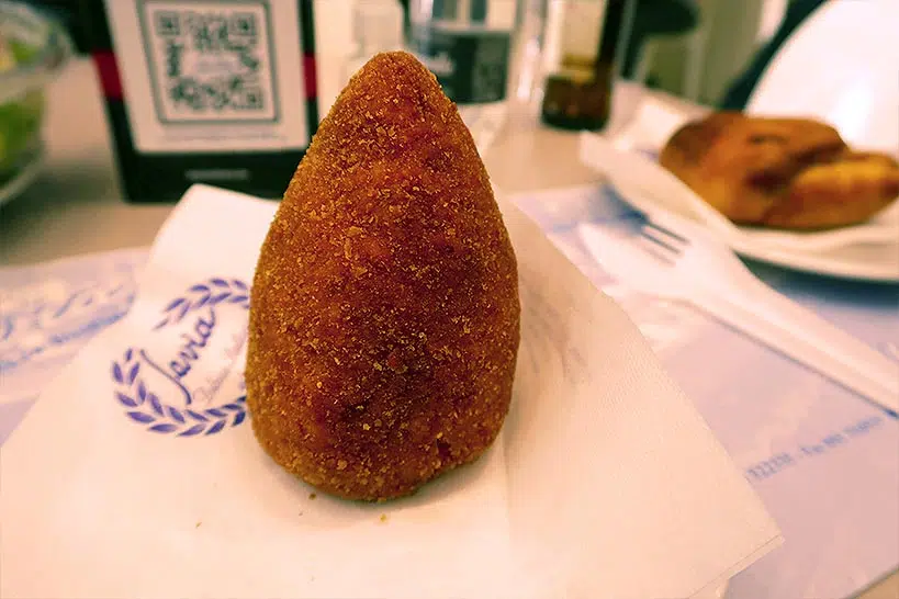 Arancina food in Sicily by AuthenticFoodQuest