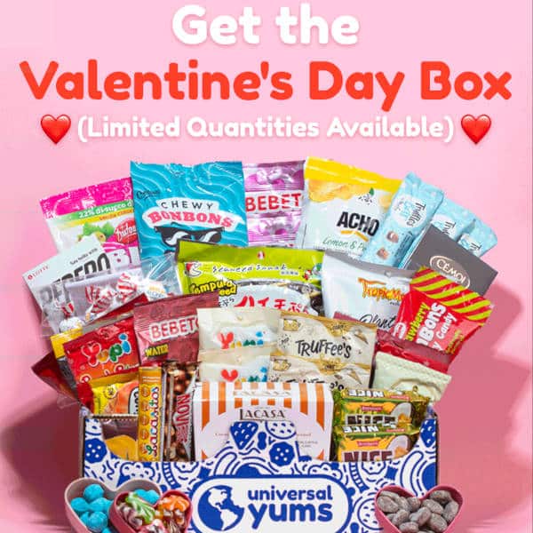 Yum Box Universal Yums Valentine Box by Authentic Food Quest
