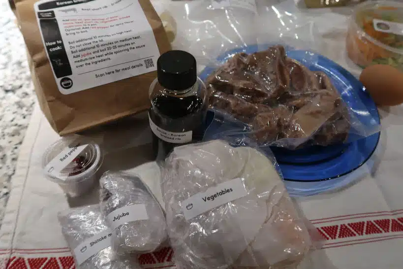 Food Items Korean Meal Prep by Authentic Food Quest