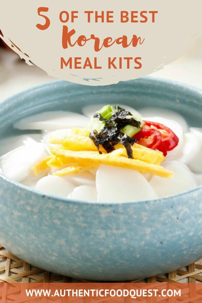 Pinterest Korean Meal Kits by Authentic Food Quest