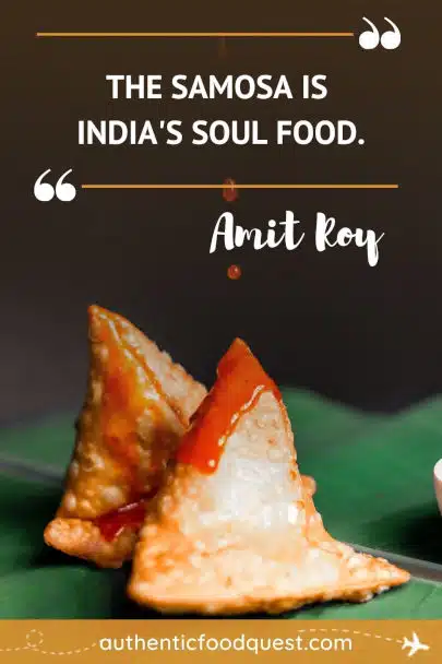 Samosa Quotes About Street Food by Authentic Food Quest