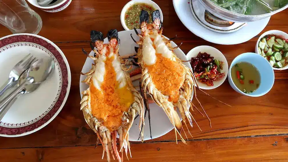 Giant shrimp on Ayutthaya Day Tour from Bangkok by AuthenticFoodQuest