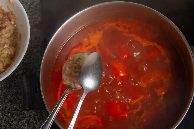Crab Meatballs Bun Rieu Recipe by Authentic Food Quest