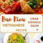 Pinterest Vietnamese Crab Noodle Soup by Authentic Food Quest