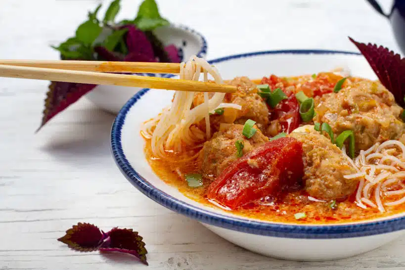Vietnamese Crab Soup Bun Rieu Noodles by Authentic Food Quest