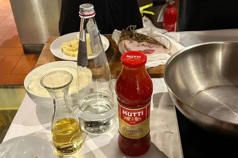 Ingredients Pasta Cooking Class Rome by Authentic Food Quest