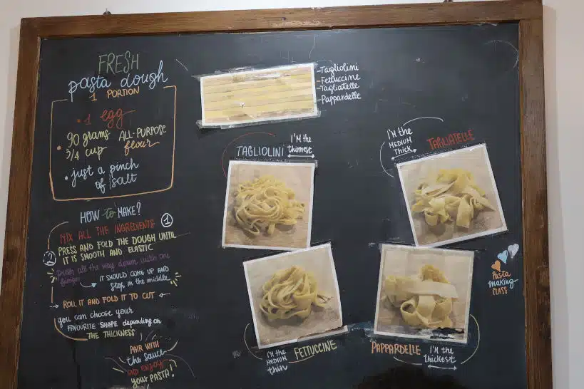 Instructions Table Pasta Making Class Rome by Authentic Food Quest