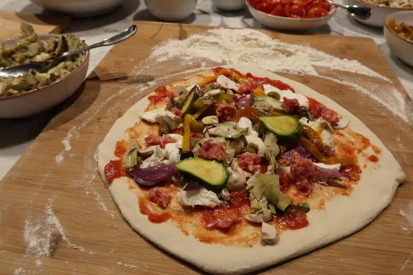 Making Pizza Rome Cooking Classes by Authentic Food Quest