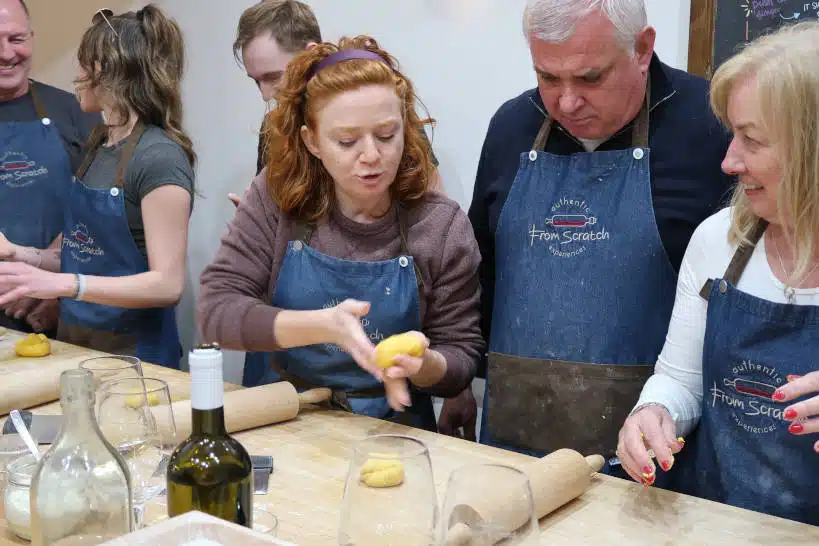 Participants Pasta Cooking Class Rome by Authentic Food Quest