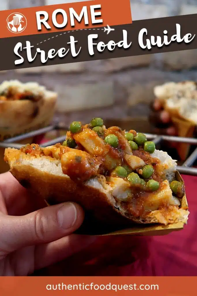 Pinterest Street Food Rome by Authentic Food Quest
