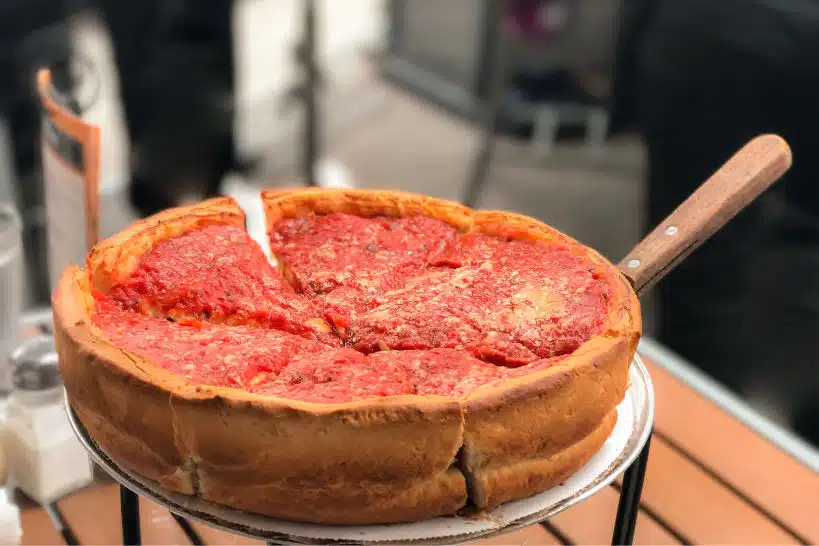 Chicago Deep Dish Pizza Chicago Foods by Authentic Food Quest