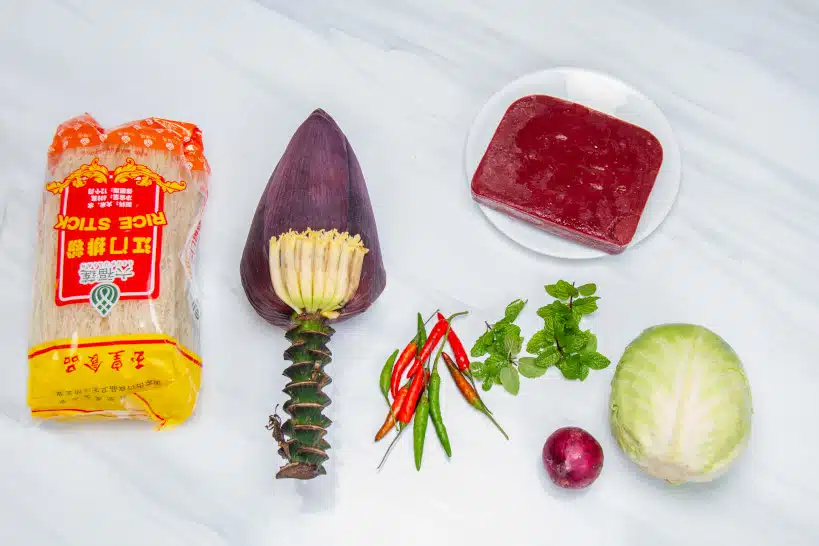 Ingredients Bun Bò Hue by Authentic Food Quest