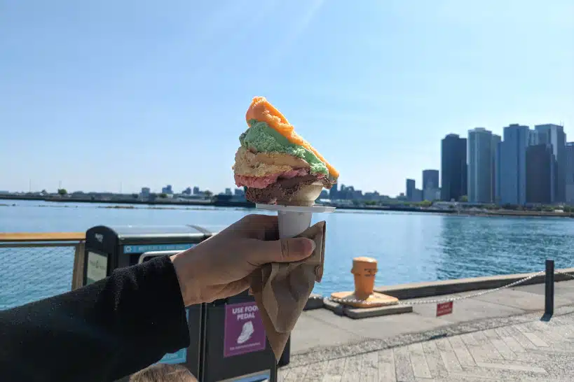 Rainbow Cone Famous Foods Of Chicago by Authentic Food Quest