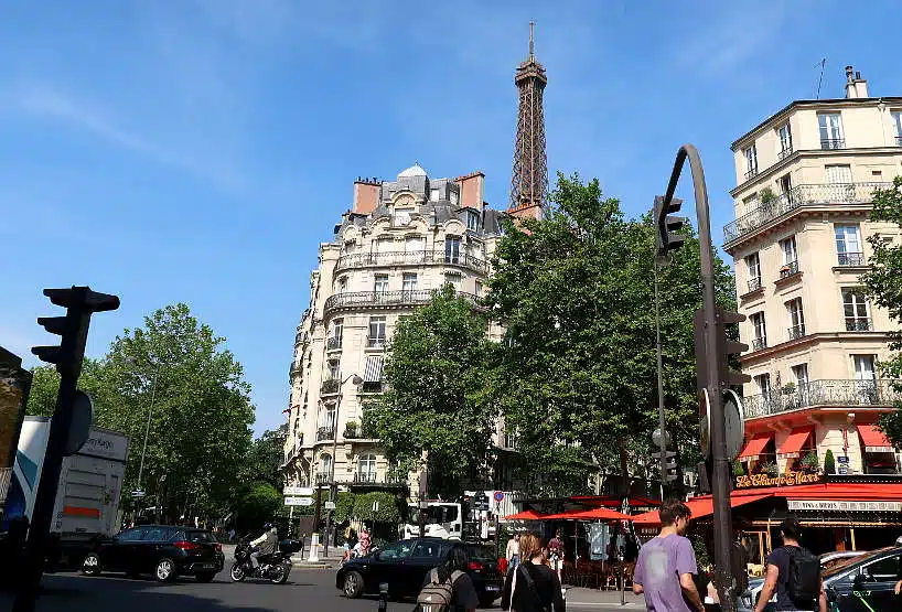 Eiffel Tower View close by the restaurant de la tour by AuthenticFoodQuest