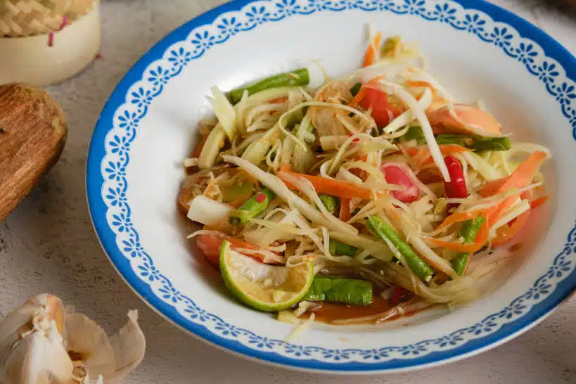 Tam Mak Hoong Lao Papaya Salad by Authentic Food Quest