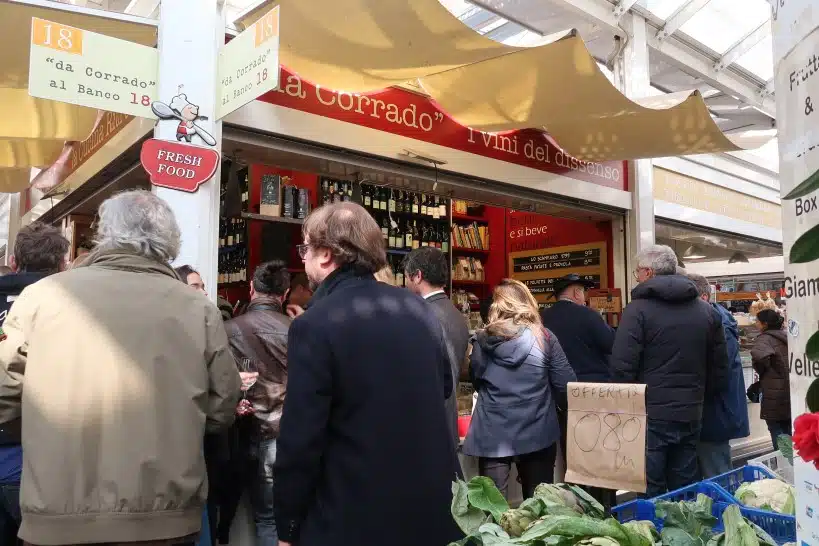 Da Corrado Al Banco 18 Small Wine Bar in Testaccio Market by Authentic Food Quest