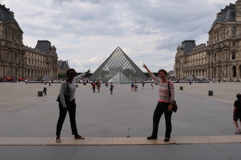 Rosemary and Claire Visiting the Louvre by Authentic Food Quest