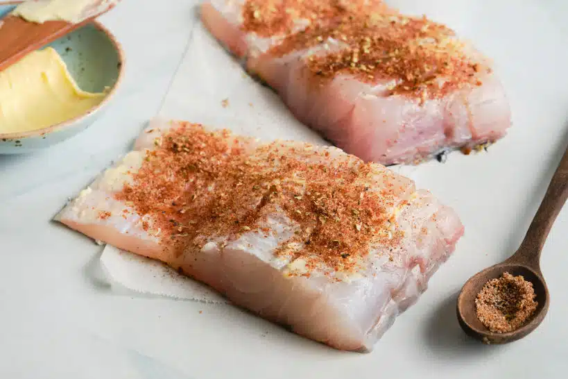 Seasoning Fillet Blackened Grouper On The Grill by Authentic Food Quest