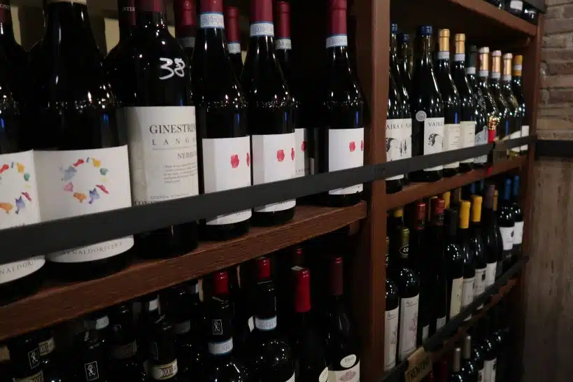 Selection of Wines at Vanda Restaurant in Trastevere by Authentic Food Quest