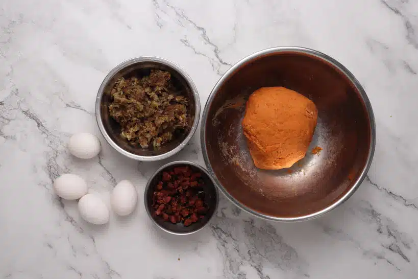 Ingredients Assembly Ilocos Empanada Recipe by Authentic Food Quest