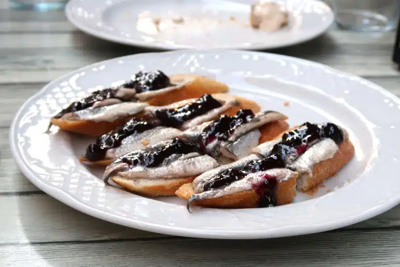 Modern Anchovy Pinxtos San Sebastian Pintxos Tour by Authentic Food Quest