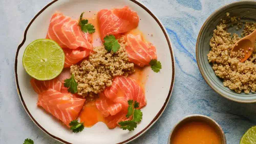 Simple Tiradito Recipe: Peruvian-Style Salmon Sashimi With Quinoa