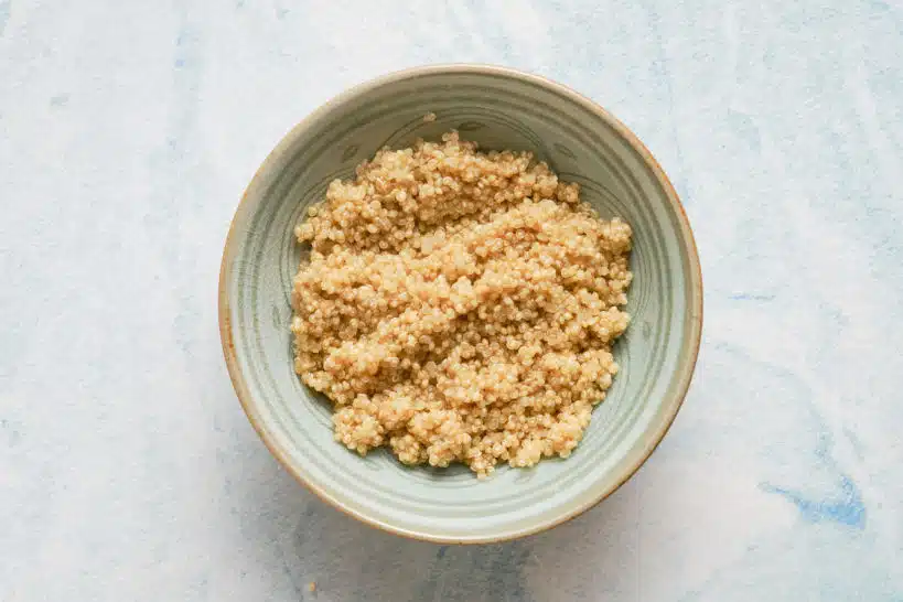 Cooked Quinoa Salmon Sashimi by Authentic Food Quest