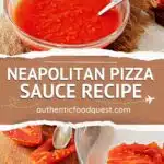 Authentic Neapolitan Pizza Sauce Recipe by Authentic Food Quest