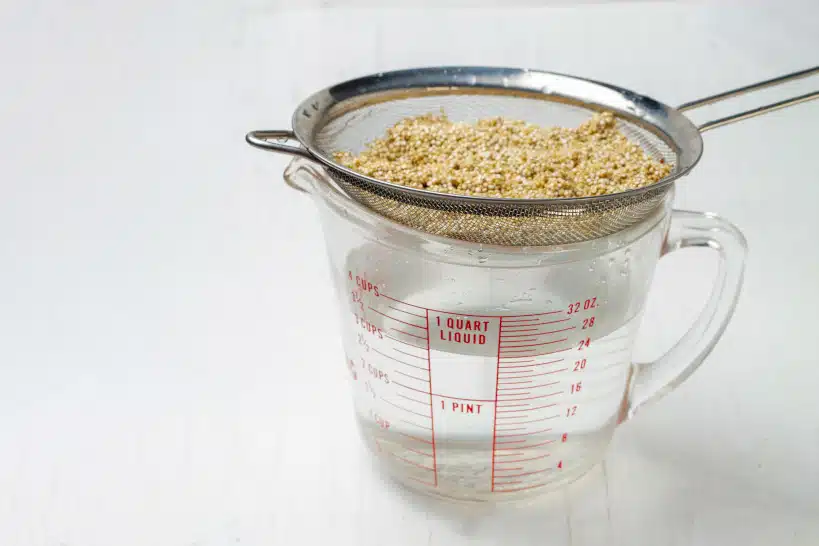 Rinsing Quinoa Peruvian Quinoa Soup by Authentic Food Quest