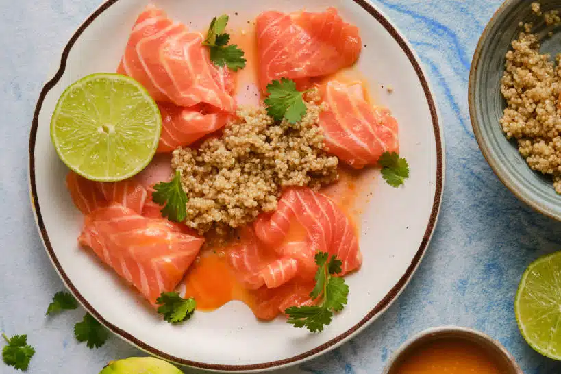 Sashimi Salmon Tiradito by Authentic Food Quest